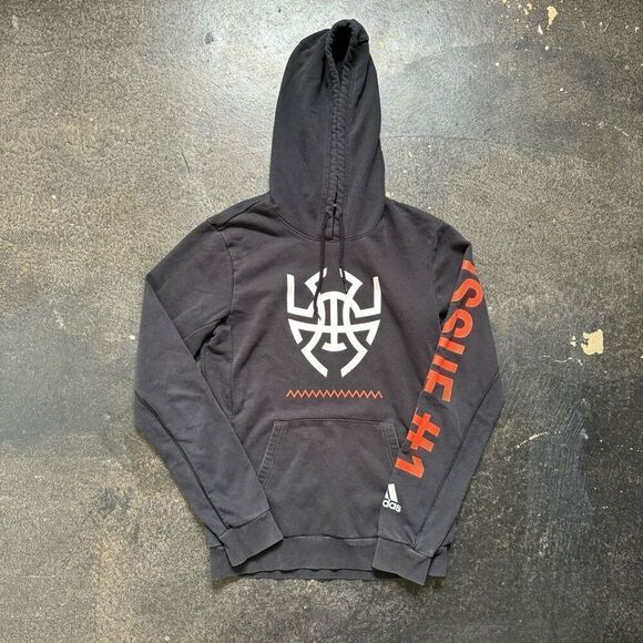 Adidas Basketball Club Issue #1 Pullover Hoodie Sz Small Cotton Blend Activewear - Picture 1 of 11
